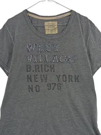BETTER RICH Damen T-Shirt West Village New York Grau Gr. XL 2