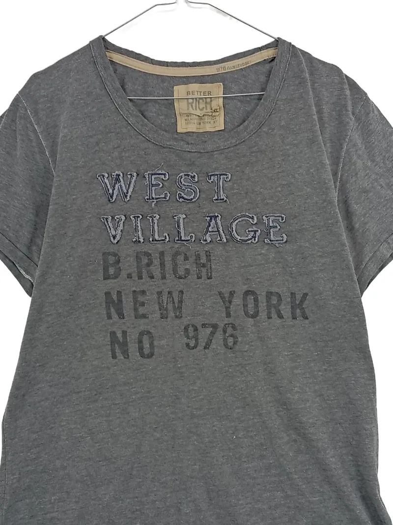 BETTER RICH Damen T-Shirt West Village New York Grau Gr. XL 2