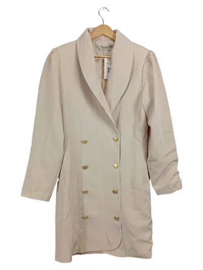 PAPILLON Damen Blazer Jacke Beige Gr. L 40 Goldknöpfe Business Elegant
