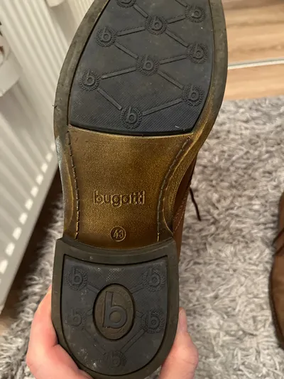 Bugatti Herren Stiefelette Schnürstiefel Leder Braun Gr. 43 Casual