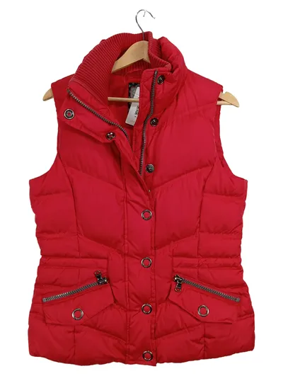Esprit Steppweste Damen Weste Gr. 38/M Rot Gesteppt Outdoor Freizeit Praktisch