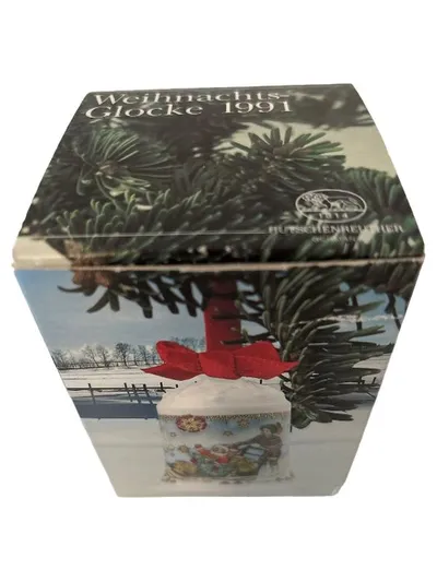 Hutschenreuther Weihnachtsglocke 1991 Nordpol Porzellan Limited Edition OVP