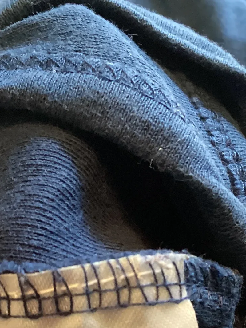 AWG Mode Baby Wickelbody Langarm Gr. 62 Blau Wolle Schriftzug Einzigartig 3