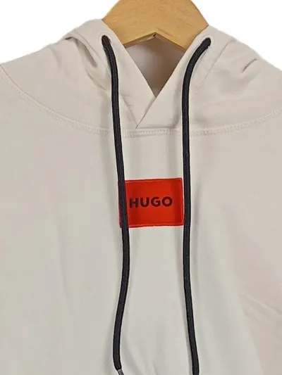 HUGO Herren Kapuzenpullover Hoodie Sweatshirt Beige Gr. 38