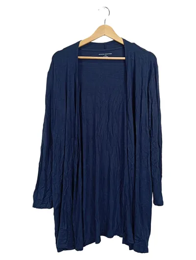 AMAZON ESSENTIALS Damen Strickjacke Cardigan Blau Gr. L offen