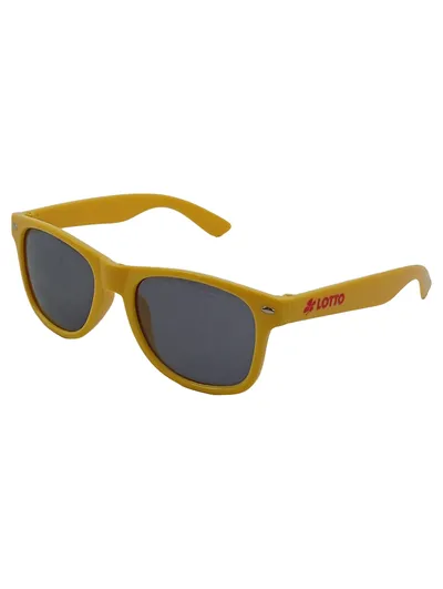 Lotto Sonnenbrille Sportlich Gelb Kunststoff Wayfarer-Stil