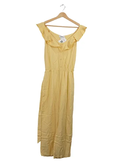 Linea Tesini Damen Jumpsuit Gr. 40 Gelb Rüschen Overall Sommer