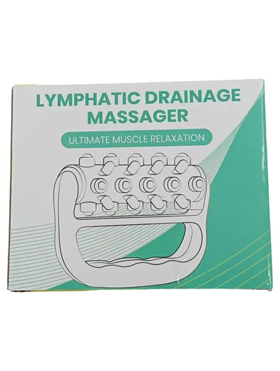 COZLOW Lymphdrainage Massagegerät Muskelentspannung Handheld Roller Weiß