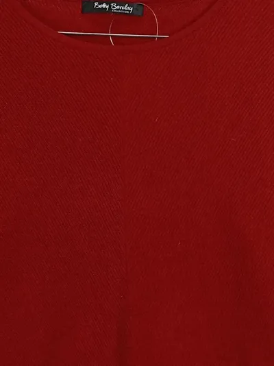 Betty Barclay Damen Pullover Rot Gr. 36/S 3/4-Arm Rippstrick