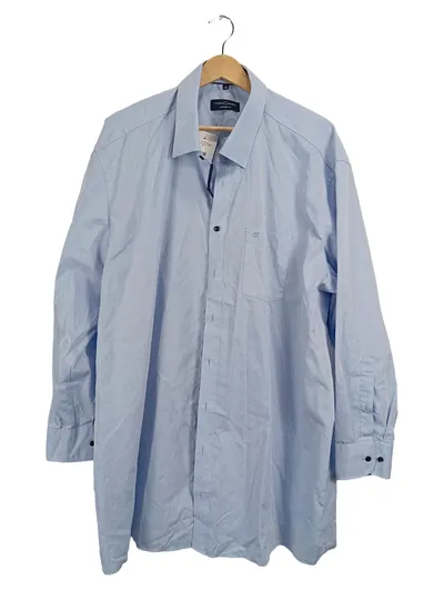 CASAMODA Herren Business Hemd Comfort Fit Gr. 48/3XL Hellblau Langarm
