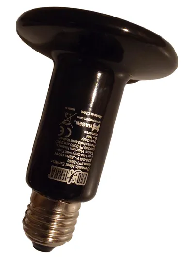 Exo Terra PT-2046 Keramik Heizstrahler 100W Terrarium Wärmelampe Schwarz