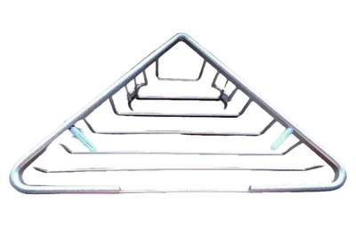 ARC Eckregal Duschkorb Seifenschale Badezimmer Organizer Metall Silber