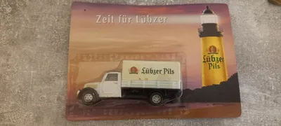 Hümmer Lübzer Pils Oldtimer LKW Modellauto Plane Werbeartikel