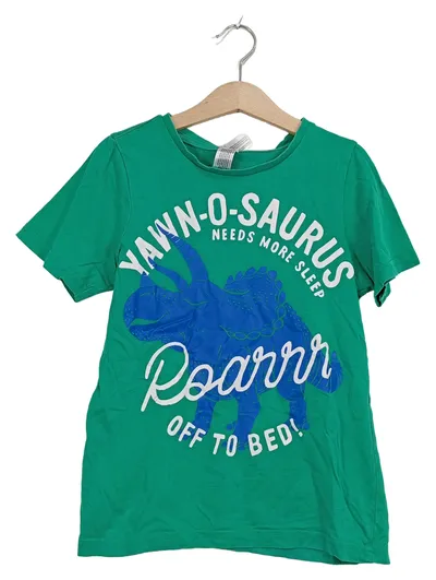 Palomino T-Shirt Dinosaurier Yawn-O-Saurus Gr. 134 Grün Jungen