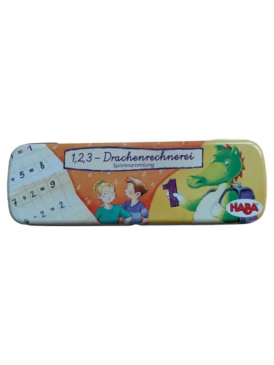 HABA 1,2,3 Drachenrechnerei Lernspiel Holz Mathe Spiel Vorschule ab 4