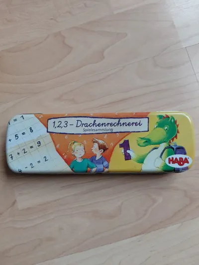 HABA 1,2,3 Drachenrechnerei Lernspiel Holz Mathe Spiel Vorschule ab 4