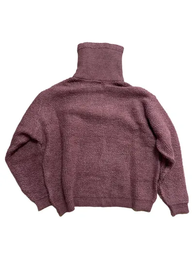 ASOS Design Damen Pullover Rollkragen Strick Reißverschluss Pink M