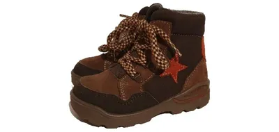 PEPINO Kinder Stiefel Gr. 22 Braun Wildleder Stern Outdoor Herbst Winter