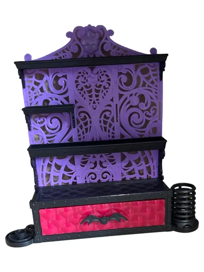 Mattel Monster High Schminktisch Puppenhaus Deko Kunststoff Glamourös Mehrfarbig