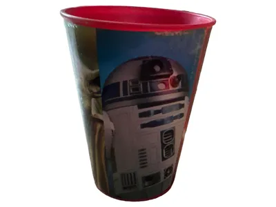 Star Wars R2-D2 Becher Kunststoff 300ml Kinder Fan Tasse Yoda Mehrfarbig