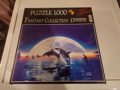 Clementoni Puzzle 1000 Teile Fantasy Collection Lassen Orca Wal Mond