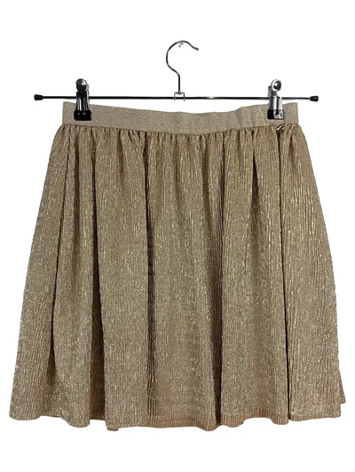 WE Fashion Mädchen Faltenrock Gold Glitzer Gr. 170/176 Party Festlich