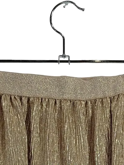 WE Fashion Mädchen Faltenrock Gold Glitzer Gr. 170/176 Party Festlich