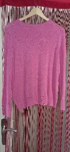 EVER.ME Damen Pullover Langarmshirt Pink Gr. 40/L Casual
