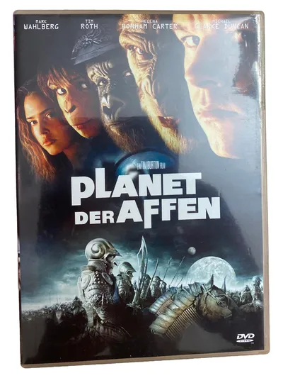 Planet der Affen DVD 2001 Tim Burton Wahlberg Science Fiction Abenteuer