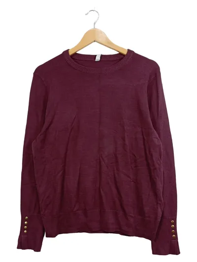 EVER.ME Damen Pullover Gr. 40/L Rot Casual Langarm