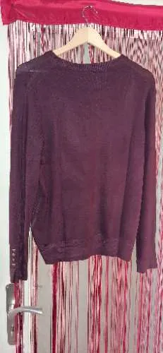 EVER.ME Damen Pullover Gr. 40/L Rot Casual Langarm 2