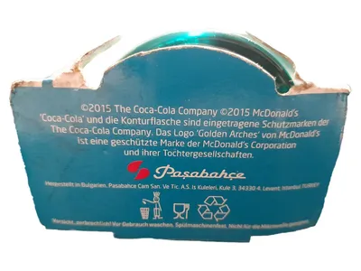 McDonald's Coca-Cola Glas Limited Edition 2015 Türkis Sammlerglas