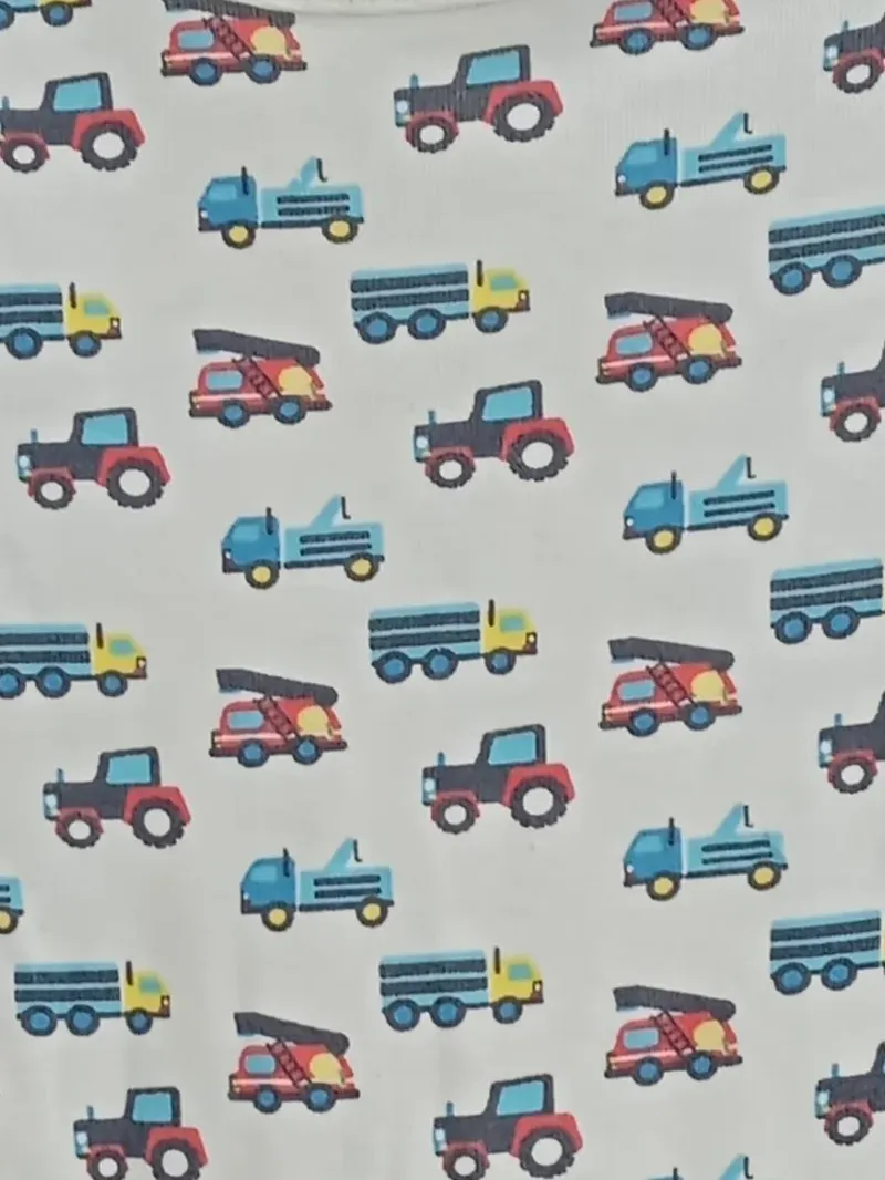 Ernsting's Family Baby Body Kurzarm LKW-Motiv Gr. 74/80 Mehrfarbig Wolle 3