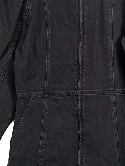 Second Female Jeanskleid Damen Gr. M Schwarz Langarm Reißverschluss