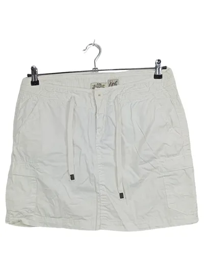 LTB Damen Jeansrock Cargo Weiß Gr. 42/XL Baumwolle Minirock