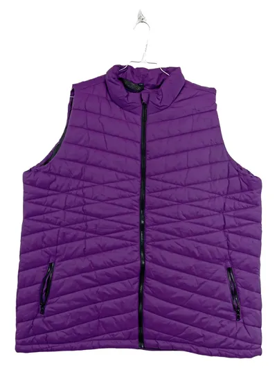 Ulla Popken Damen Steppweste Lila Gr. 50/52 Weste Outdoor