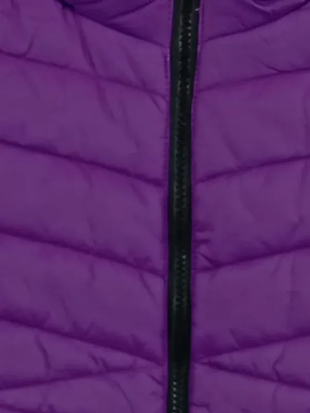 Ulla Popken Damen Steppweste Lila Gr. 50/52 Weste Outdoor 5