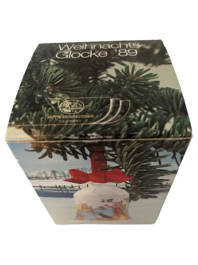 Hutschenreuther Weihnachtsglocke 1989 Vogelfelsen Limitierte Auflage Porzellan