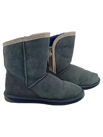 EMU Australia Damen Schneestiefel Grau Gr. 39 Lammfell Wasserfest
