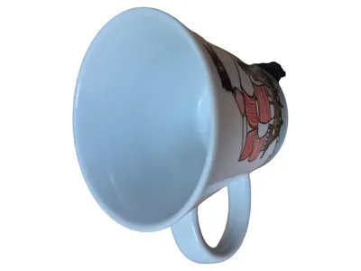 KAHLA Porzellan Tasse Schiffs-Motiv Wikingerschiff 300ml Made in Germany