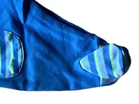 FIXONI Baby Body Baumwolle Gr. 50 Jungen Tiermotive Applikationen Blau 5