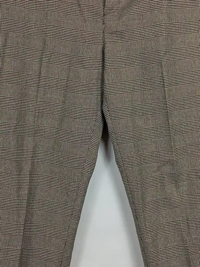LIU JO Damen Anzughose Kariert Braun Gr. 46 Business Hose