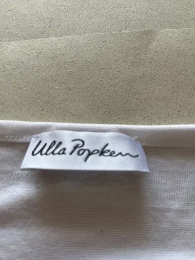 Ulla Popken Damen T-Shirt Gr. 54/56 Weiß Basic Kurzarm Viskose