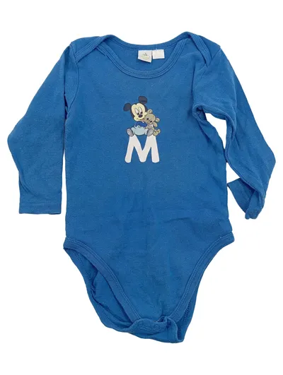 Disney Baby Body Langarmshirt Mickey Mouse Kinder Gr. 92 Blau