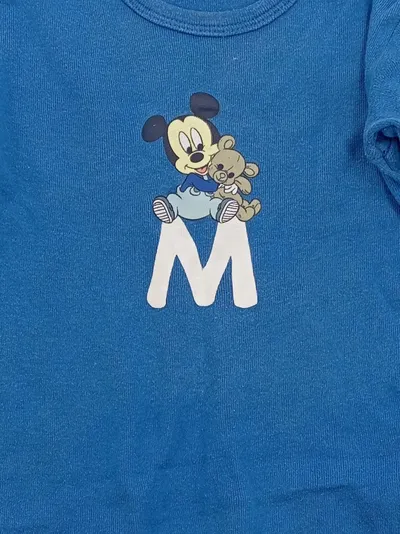 Disney Baby Body Langarmshirt Mickey Mouse Kinder Gr. 92 Blau