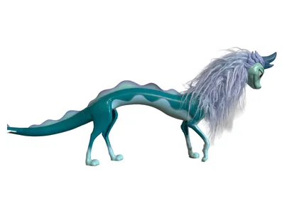 Hasbro Raya und der letzte Drache Sisu Figur Spielfigur Türkis 55cm lang 37cm