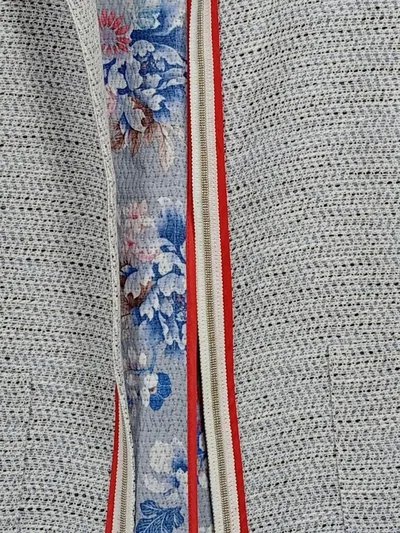 TAIFUN Damen Leichte Jacke Gr. 40 L Grau Modern