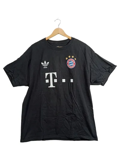 Adidas FC Bayern München Fanshirt Herren Gr. XL Schwarz T-Mobile