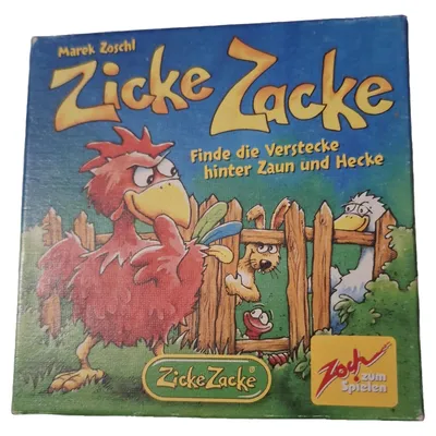 Zoch Zicke Zacke Kartenspiel Kinder Find die Verstecke hinter Zaun und Hecke