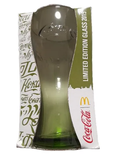 McDonald's Coca-Cola Glas Limited Edition 2015 Grün Sammlerstück